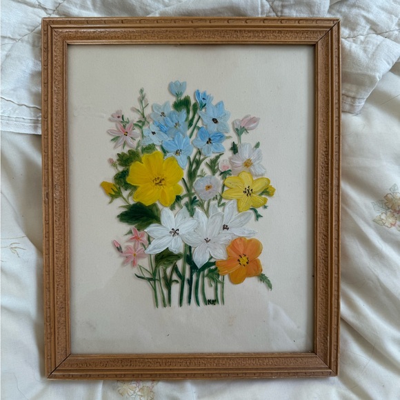 Set of two floral paintings - Picture 2 of 4